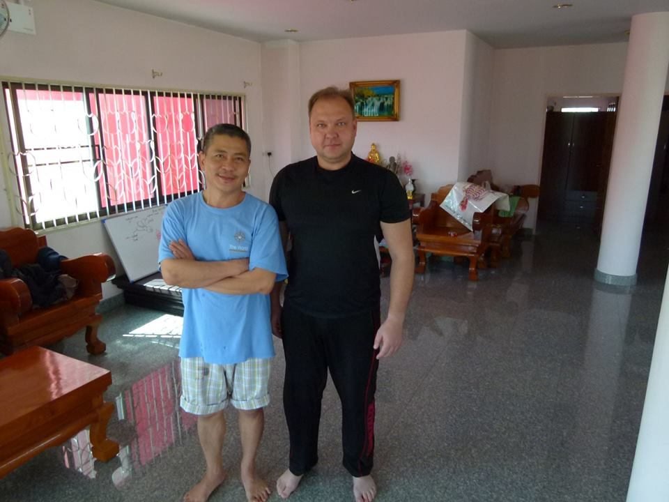 Deivis Petrušis su tailandietiško masažo mokytoju