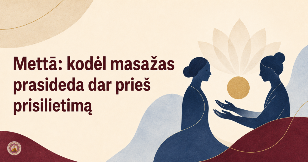 Mettā – kodėl masažas prasideda dar prieš prisilietimą
